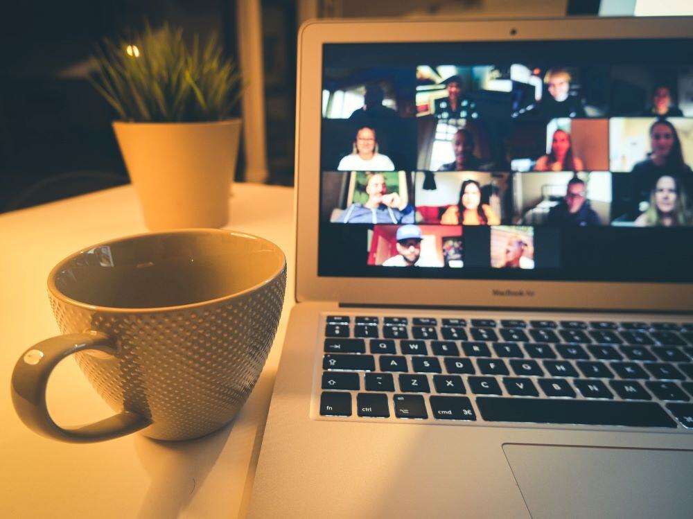 computer screen showing a group Zoom meeting - retrieval practice
