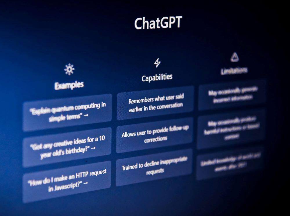 ChatGPT home page