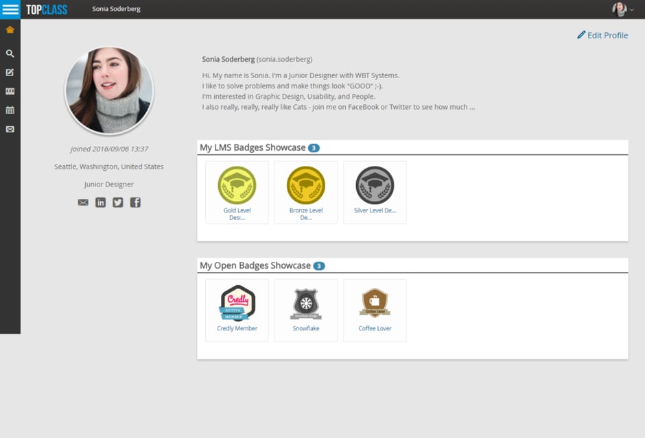 TopClass LMS and OpenBadges for Association Education