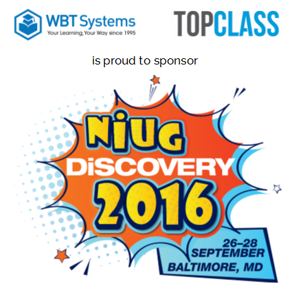 WBT Systems sponsors NiUG Discovery 2016