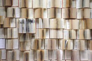 Learning Content Curation - wall of books symbolizes information collections