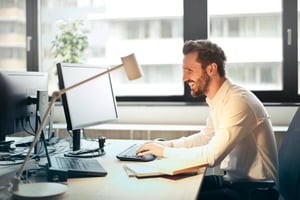 man in laptop